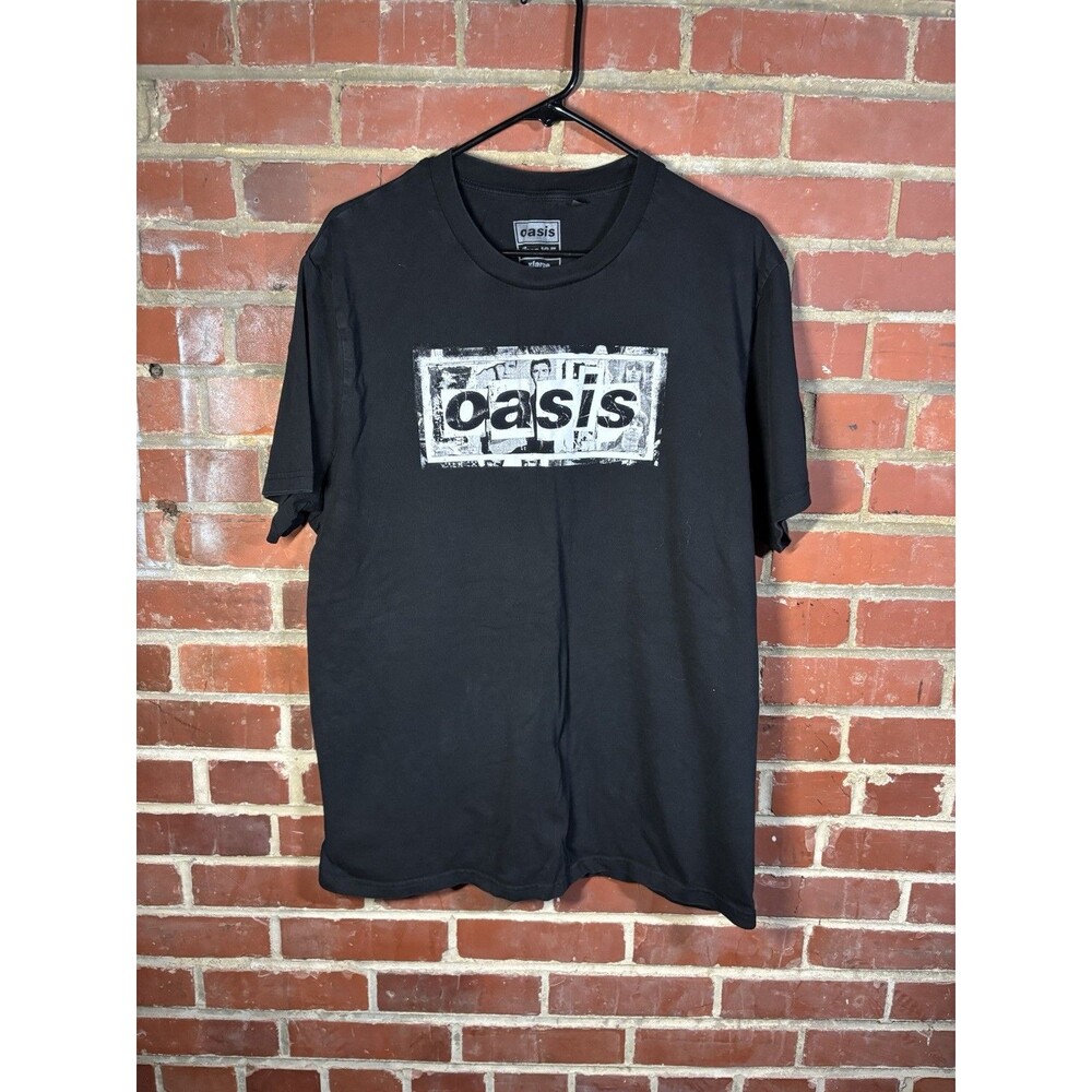 Oasis Live 25 Tour Shirt Official Merchandise 2025 Concert Black Band Adult XL